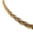 Image 5 of Gold braided necklace; Foxtail link | 45 cm