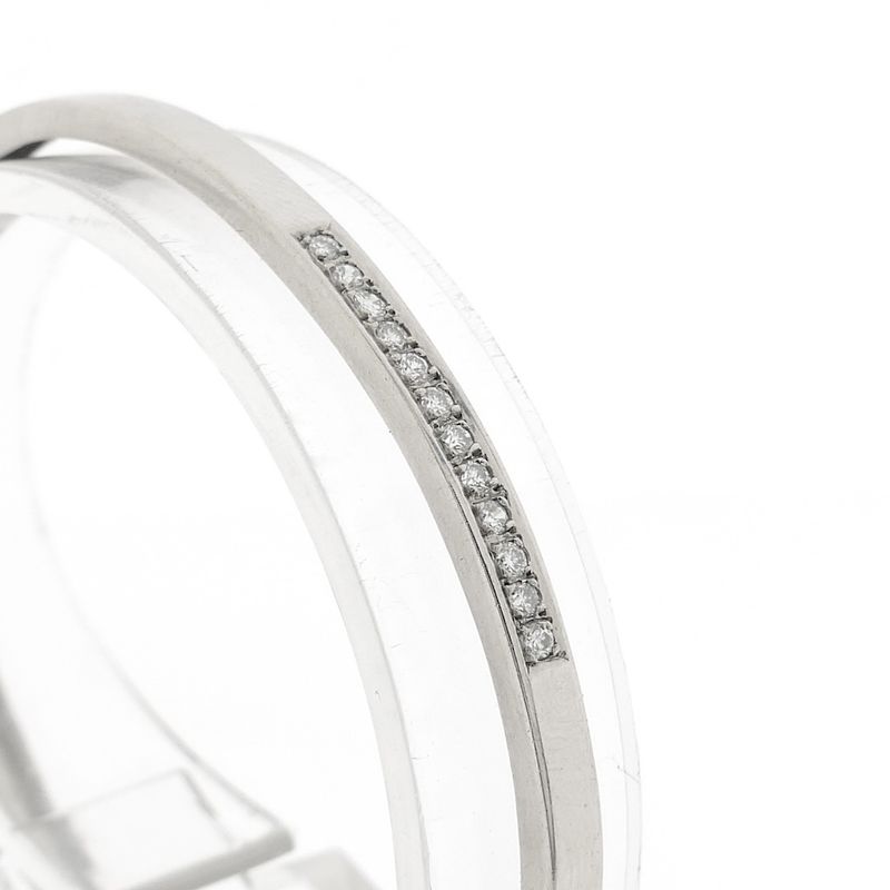 Image 3 of White gold bangle with 0.30 ct. diamonds | Ø 54.3 mm