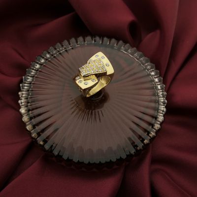 Image 2 of Gold ring with zirconia