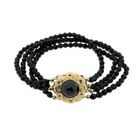 Image 2 of Glass bead bracelet with gold clasp