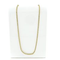 Gold square king link necklace