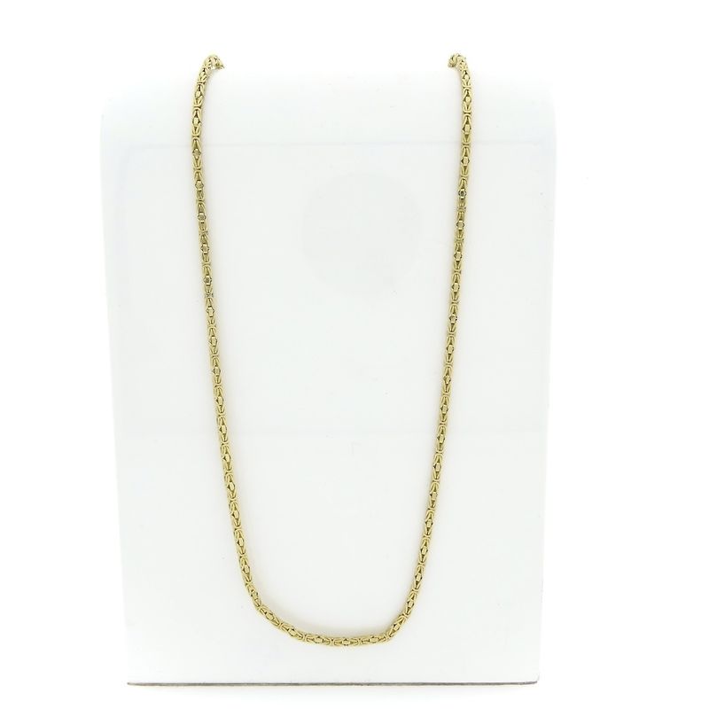 Image 1 of Gold square king link necklace