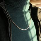 Image 7 of Two-tone gold infinity link chain