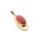Image 6 of Gold pendant with blood coral