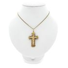 Image 5 of Antique gold pendant of a cross with corpus; INRI