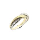 Image 1 of Two-tone gold braided ring