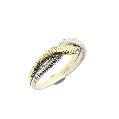 Two-tone gold braided ring Image 1 of Two-tone gold braided ring