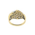Image 4 of Gold pavé ring with diamonds; 1.31 ct.