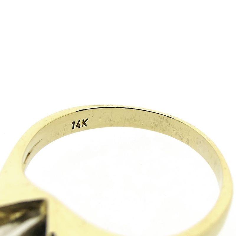 Image 6 of Gold solitaire ring with diamond 0.07 ct.