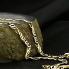 Image 2 of Two-tone gold infinity link chain