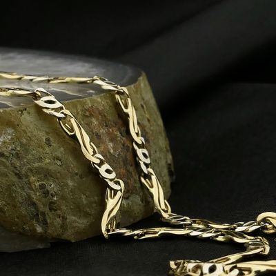 Two-tone gold infinity link chain Image 2 of Two-tone gold infinity link chain