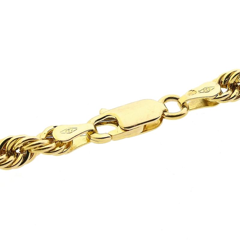 Image 5 of Twisted Link Gold Chain; 14k; 60.5 cm