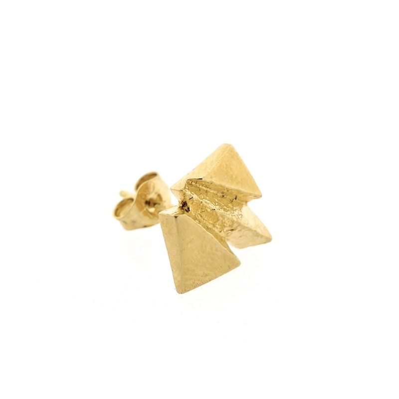 Image 9 of Gold stud earrings | Riitta Hakala