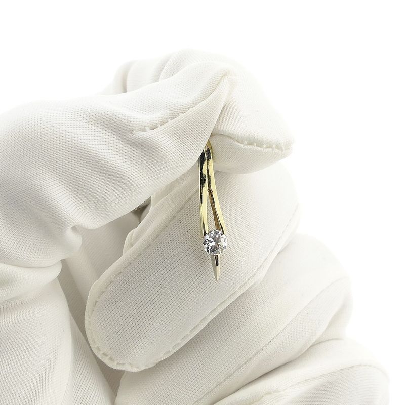 Image 7 of Two-tone gold pendant with zirconia