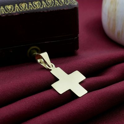 Gold pendant of an isosceles cross Image 2 of Gold pendant of an isosceles cross