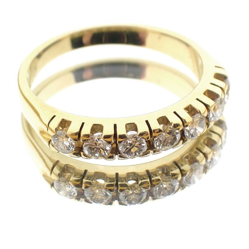 Image 4 of 18 carat yellow gold ring | 0.49 ct diamond