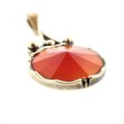 Image 4 of Vintage gold pendant with carnelian
