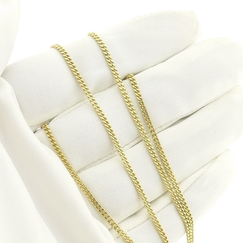 Image 3 of Gold gourmet link chain | 50.5 cm