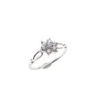 Image 1 of Silver entourage ring with zirconia