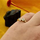 Image 4 of Gold ring with zirconia