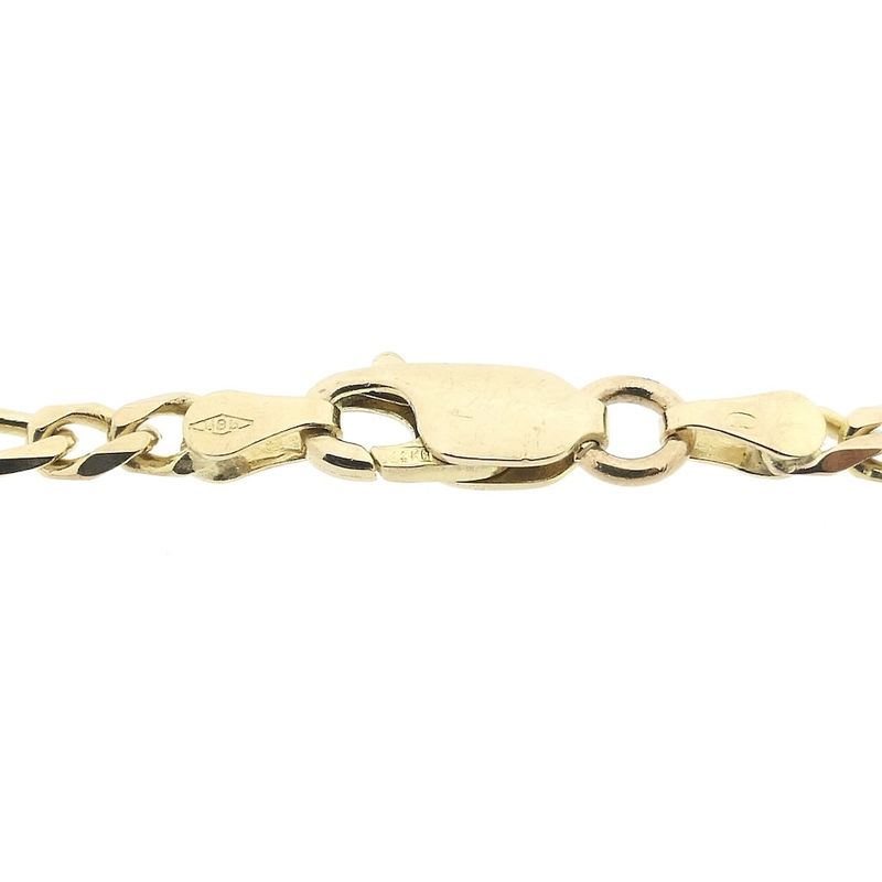 Image 4 of Gold Figaro link bracelet
