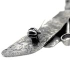 Image 6 of Silver abstract brooch with zirconia stones