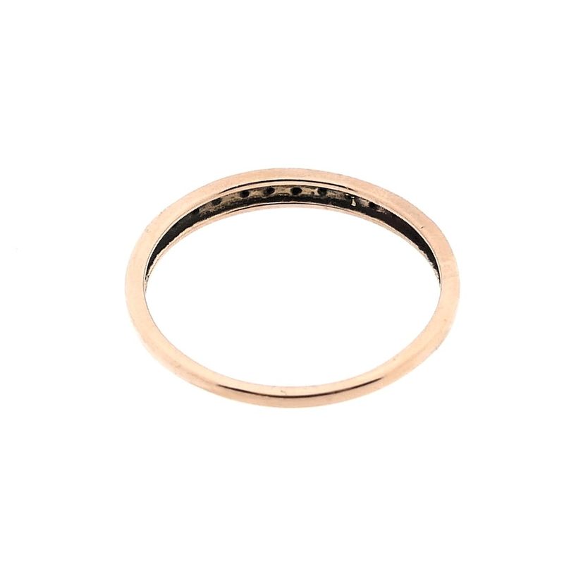 Image 3 of Rose gold ring with diamonds; 0.04 ct.