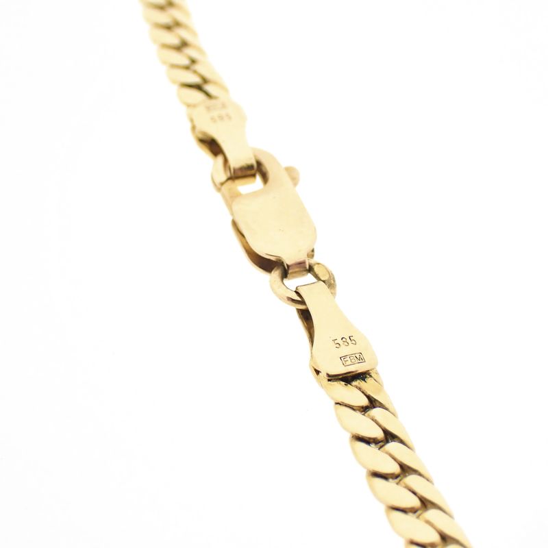 Image 9 of Gold flat gourmet link chain