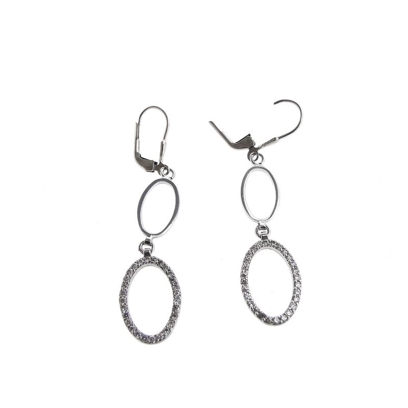 Image 4 of Silver earrings with zirconia