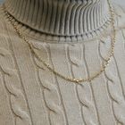 Image 9 of Two-tone gold fantasy link necklace; Midas