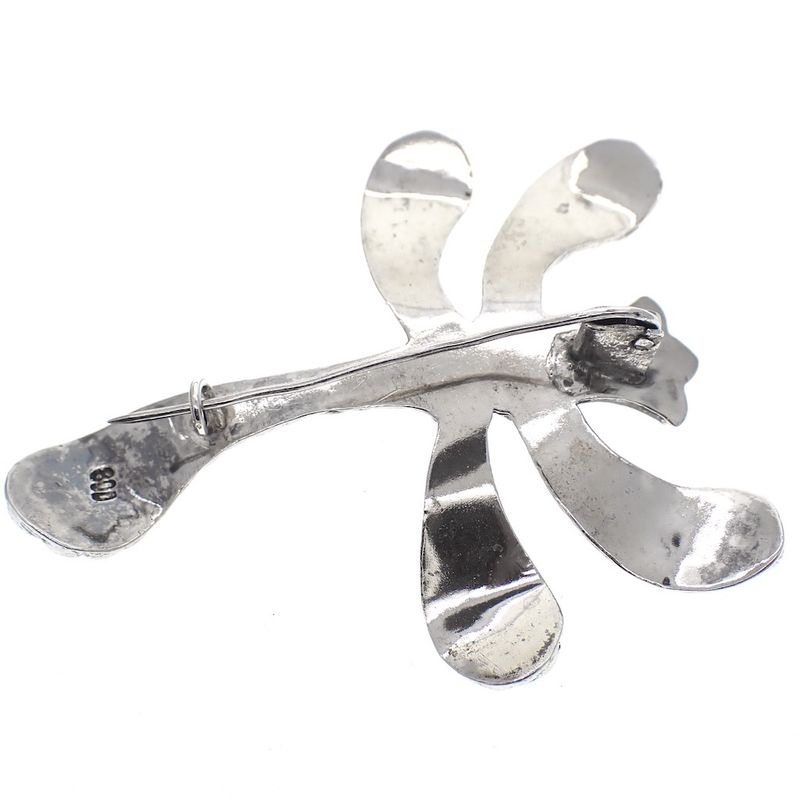 Image 3 of Large silver dragonfly brooch | Djokja