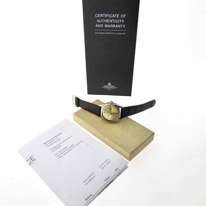 Image 13 of Rolex Datejust 6605; Vintage automatic watch from 1959