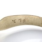 Image 8 of Vintage gold solitaire ring with 0.12 ct diamond.