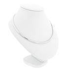 Image 3 of White gold Omega link necklace