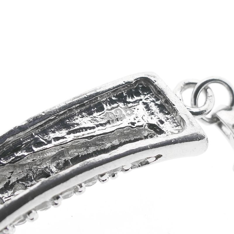 Image 6 of Silver pendant of a tusk with zirconia