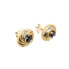 Image 4 of Gold stud earrings with diamond | 0.02 ct.