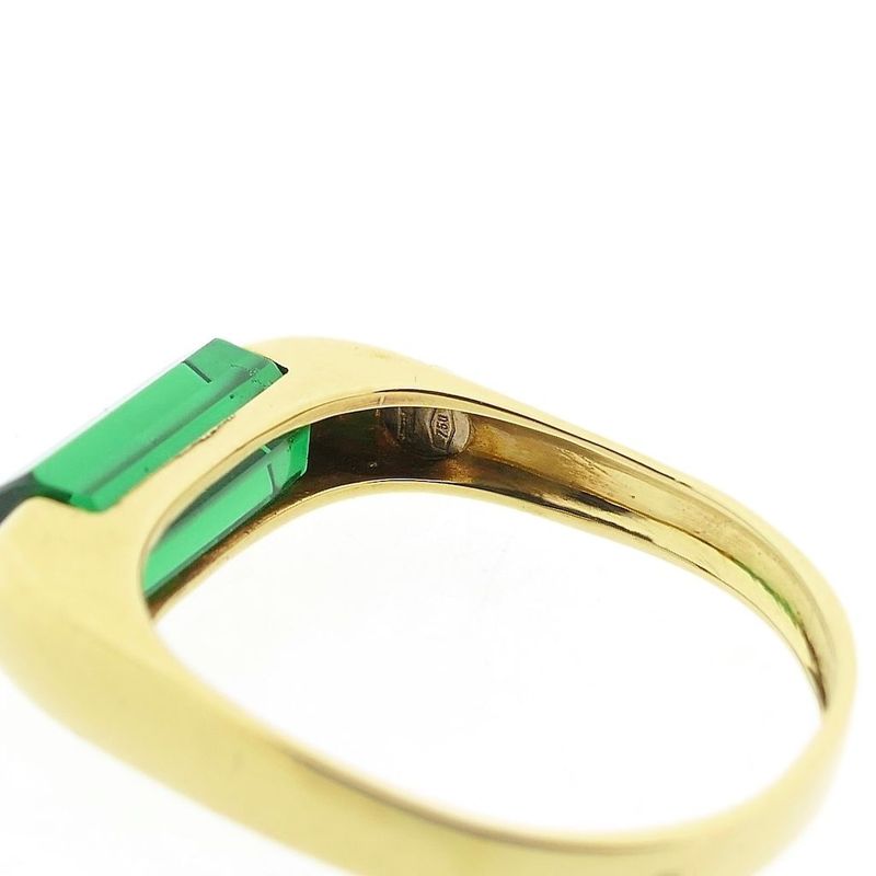 Image 6 of Gold ring with green tourmaline