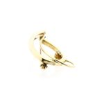Afbeelding 9 van Vintage gouden abstracte broche met zirconia