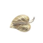 Image 1 of Two-tone gold brooch of a leaf