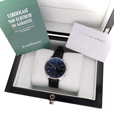 Image 2 of IWC Portuguese Chronograph IW371438; Automatic Men's Watch