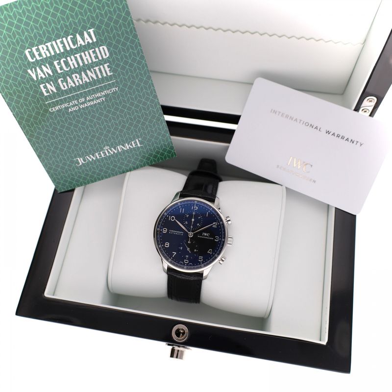 Image 2 of IWC Portuguese Chronograph IW371438; Automatic Men's Watch