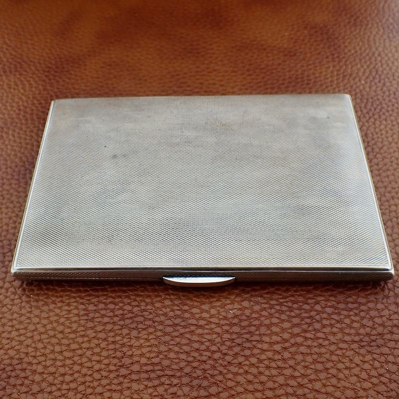 Image 5 of Silver cigarette case; Vintage