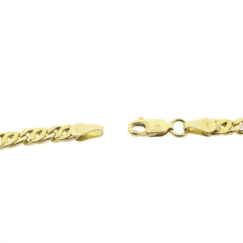 Image 5 of Gold navy gourmet link necklace | 50 cm