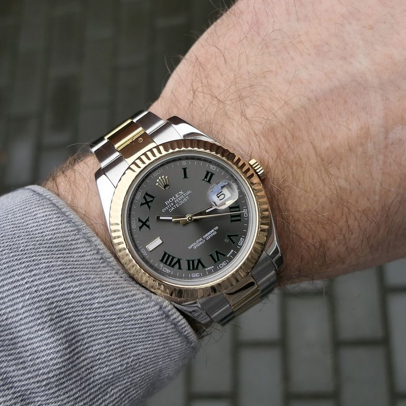 Image 5 of Rolex Datejust II 'Wimbledon' 116333; Gold/steel men's watch
