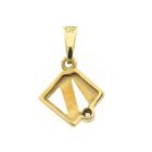 Image 5 of Gold pendant with zirconia