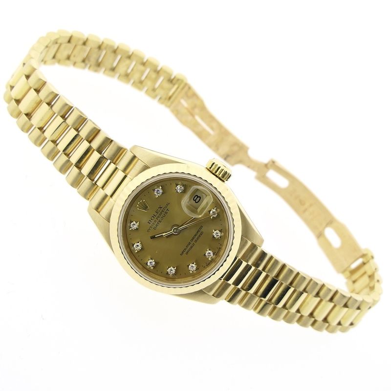 Image 5 of Rolex Datejust 26mm 18k Gold Women's Watch