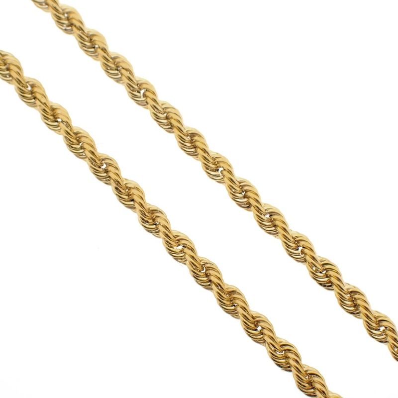 Image 3 of Gold twisted link chain | 60.5 cm