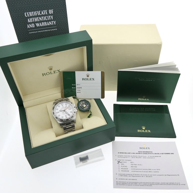 Image 24 of Rolex Explorer II 42mm 'Polar' 216570; Automatic men's watch