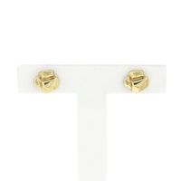 Gold stud earrings; Scandinavian design