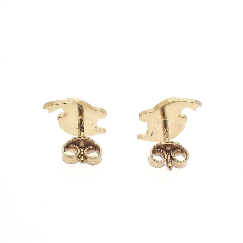 Image 5 of Gold Disney stud earrings; Donald Duck